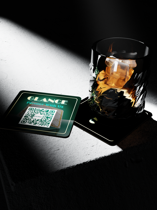 GLANCE Signature (Premium QR Coaster)