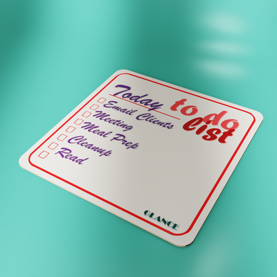 GLANCE Standard — Writable To-Do Coaster